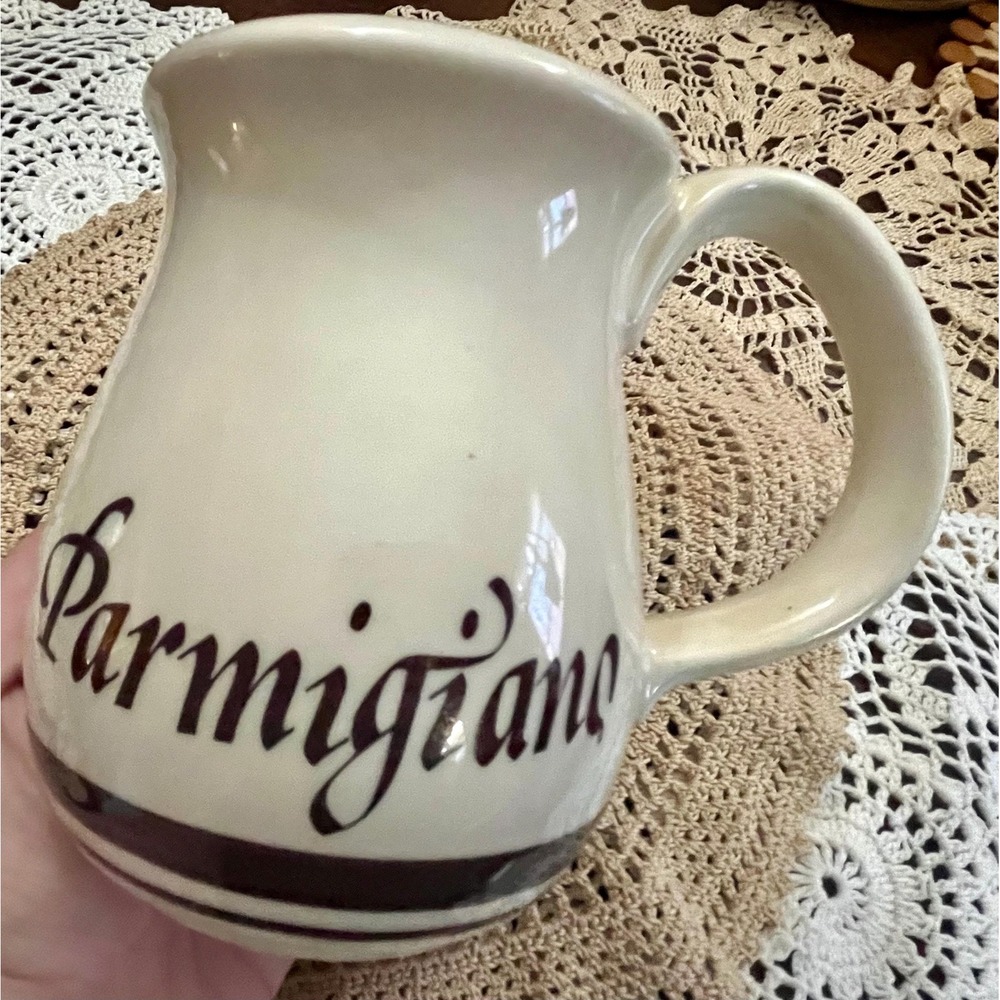 Vintage Ceramic Parmigiano Cheese Parmesan Shaker Pot Kitchen Tuscan Italian